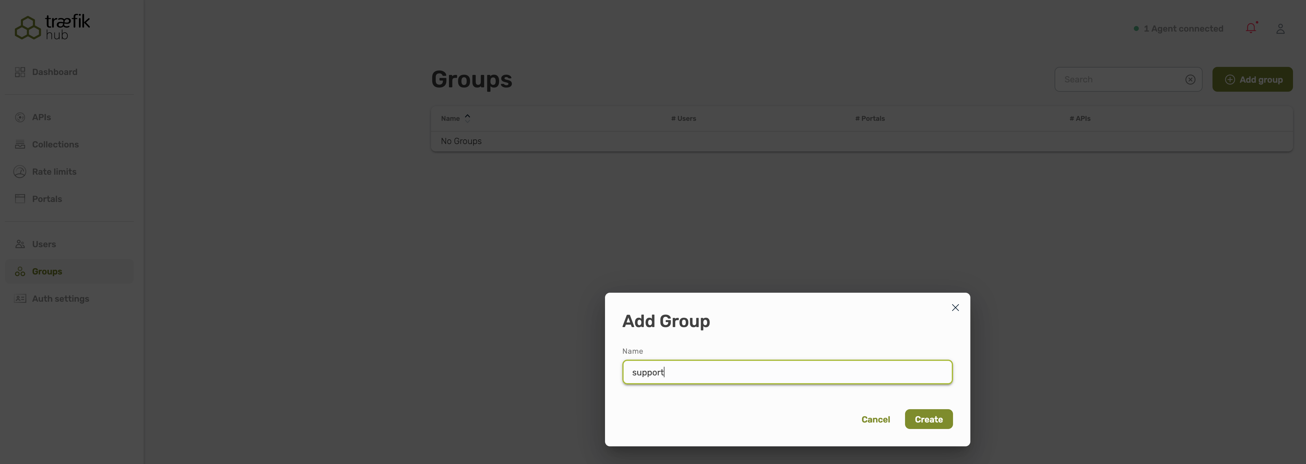 Form for adding a group Form for adding a group.
