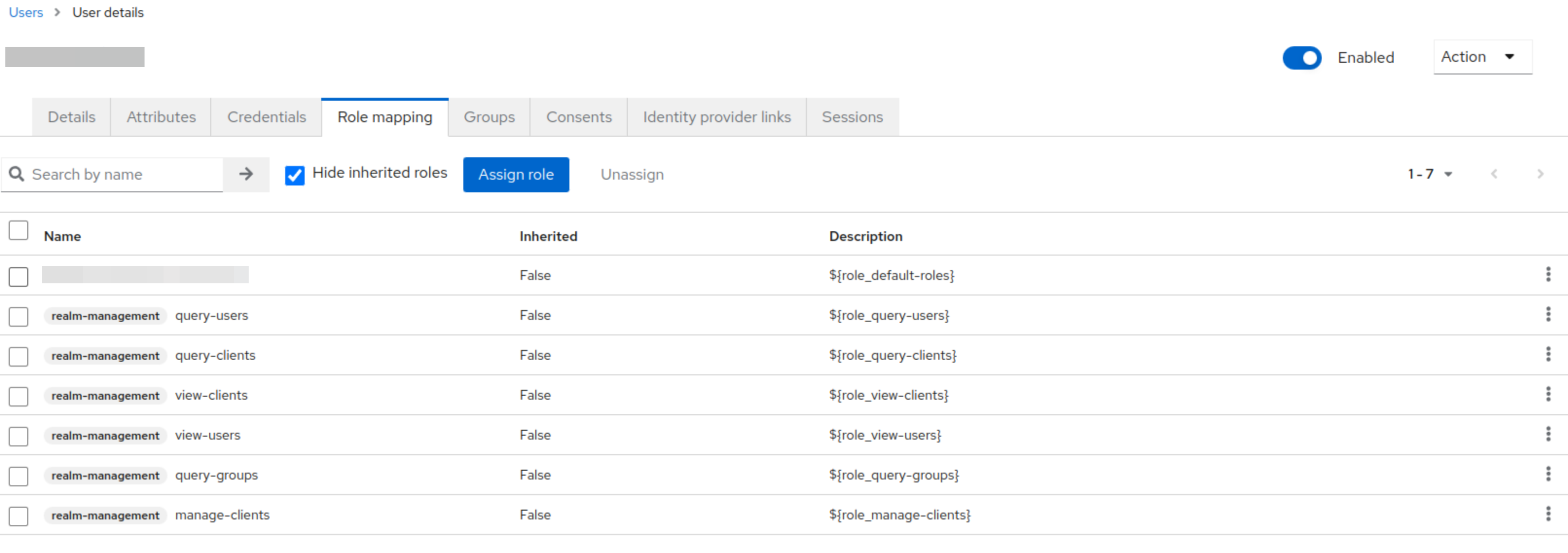 Realm permissions