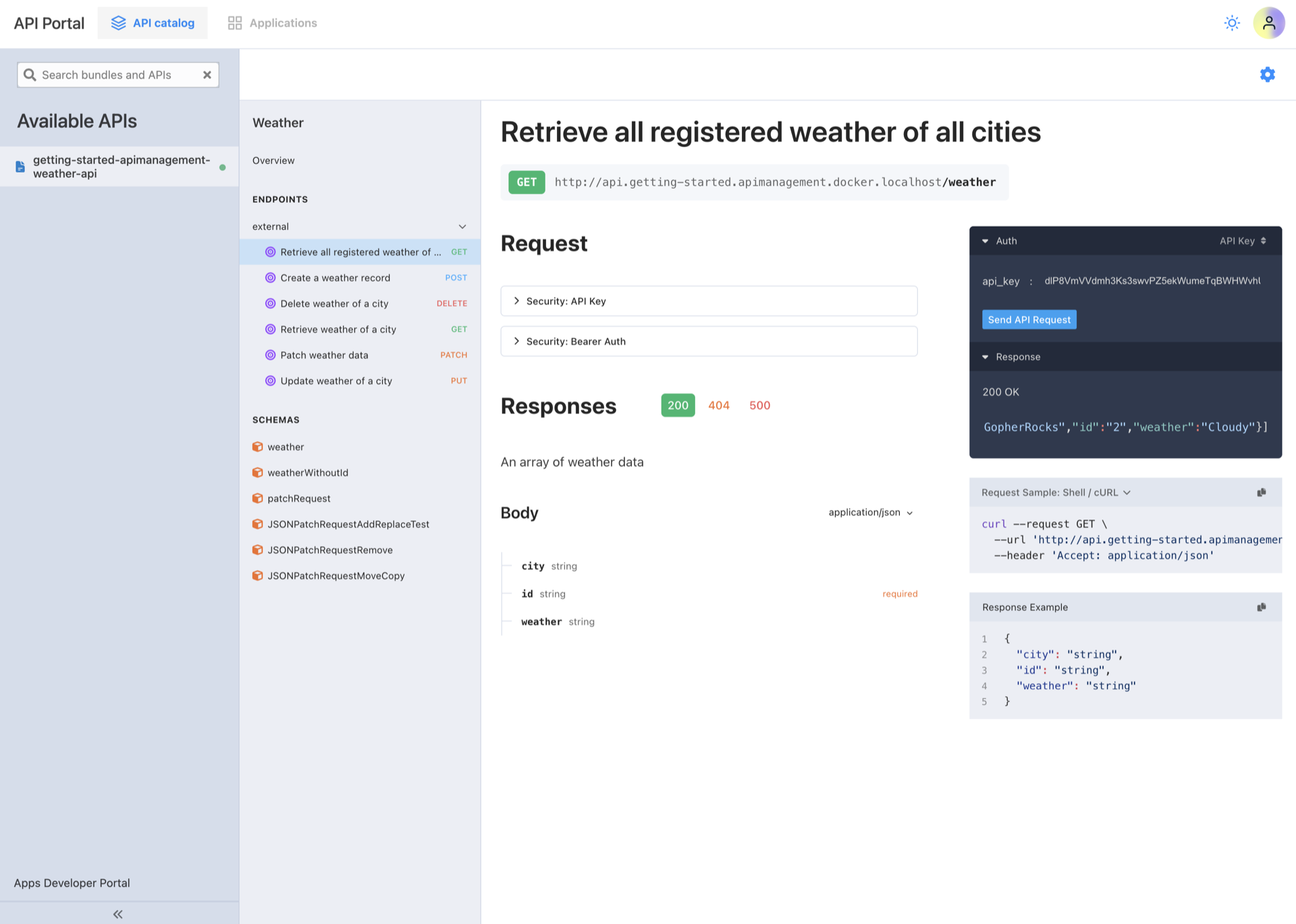 API Portal with OAS
