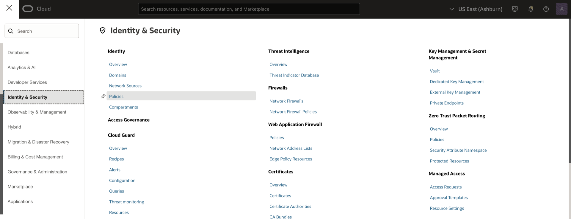 Identity Policies