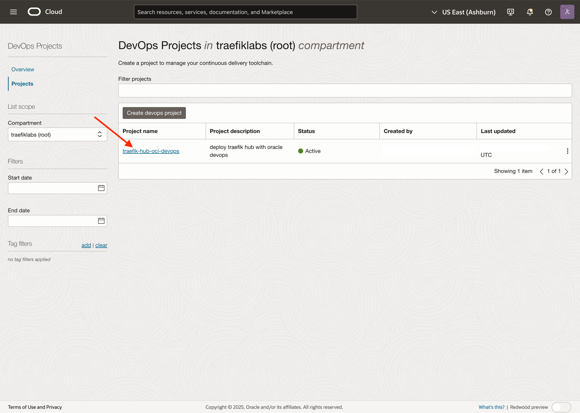 OCI Devops - Project