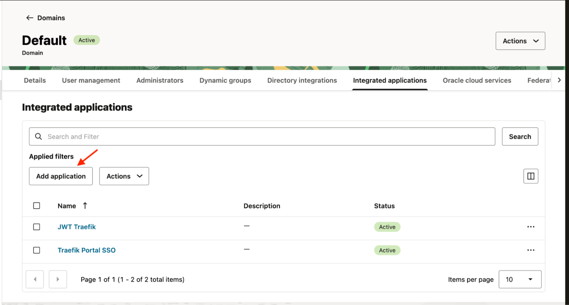 Oracle IAM - Add Application