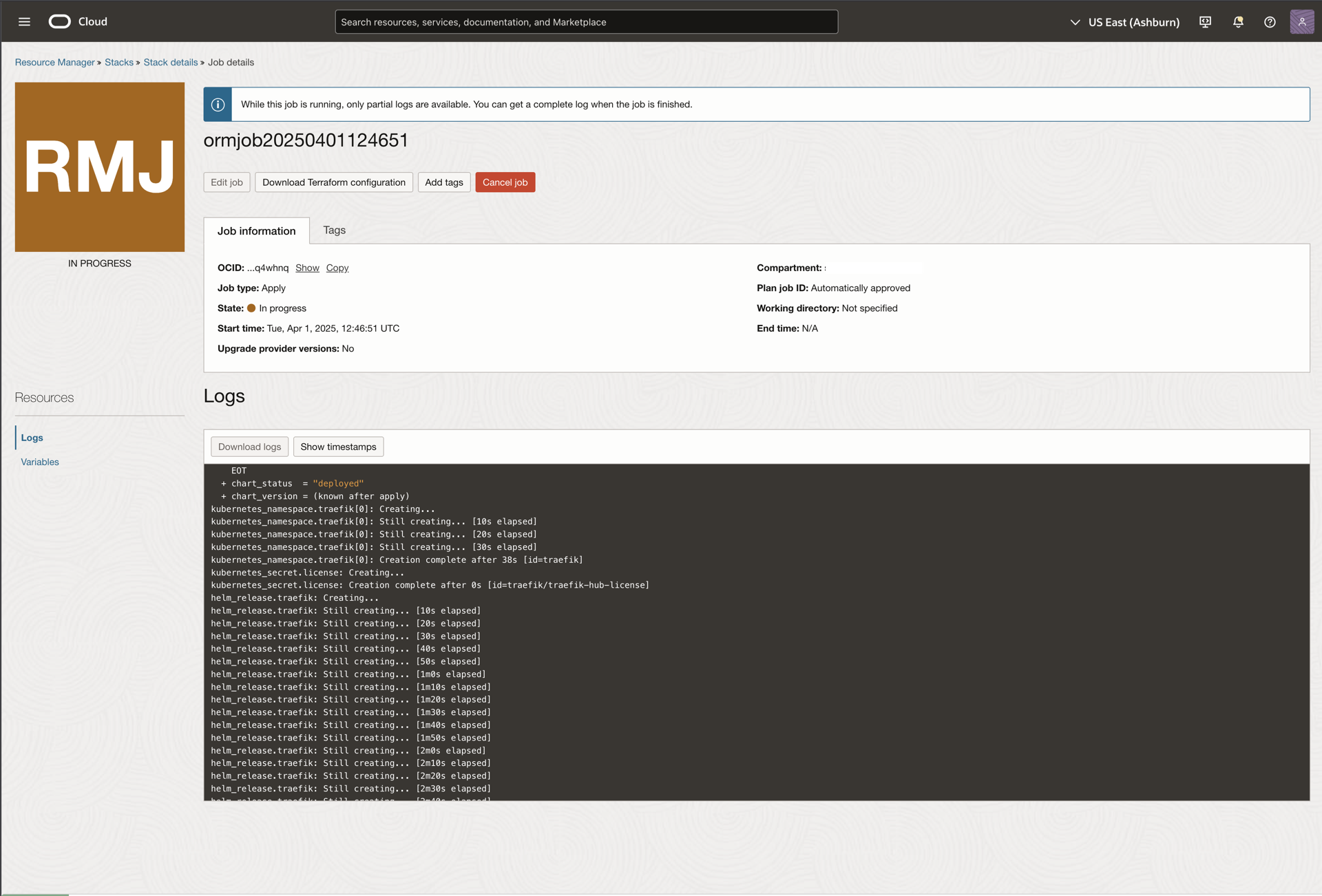 Stacks Job Page