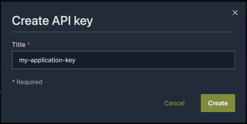 Create token pop-up window