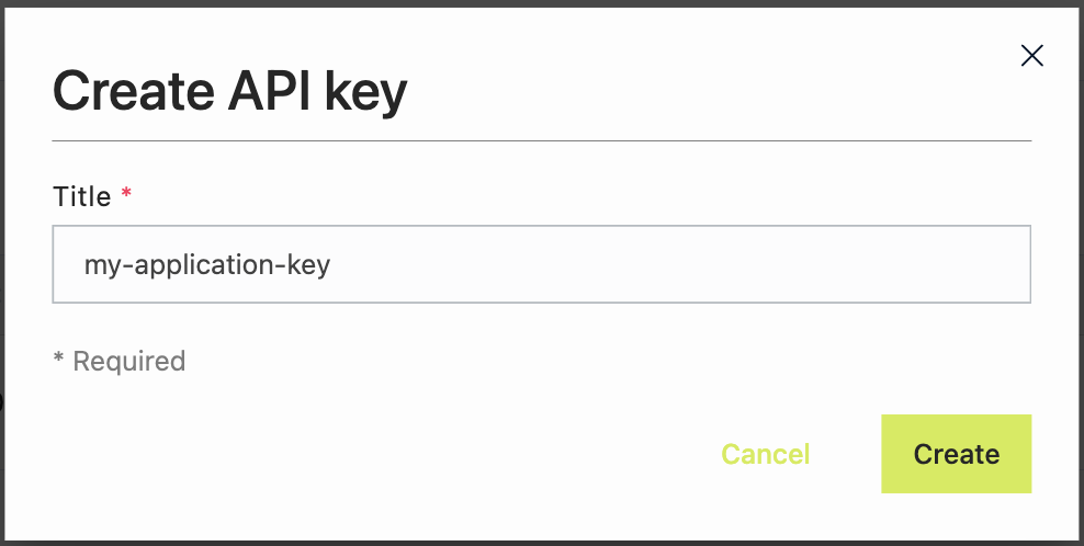 Create token pop-up window