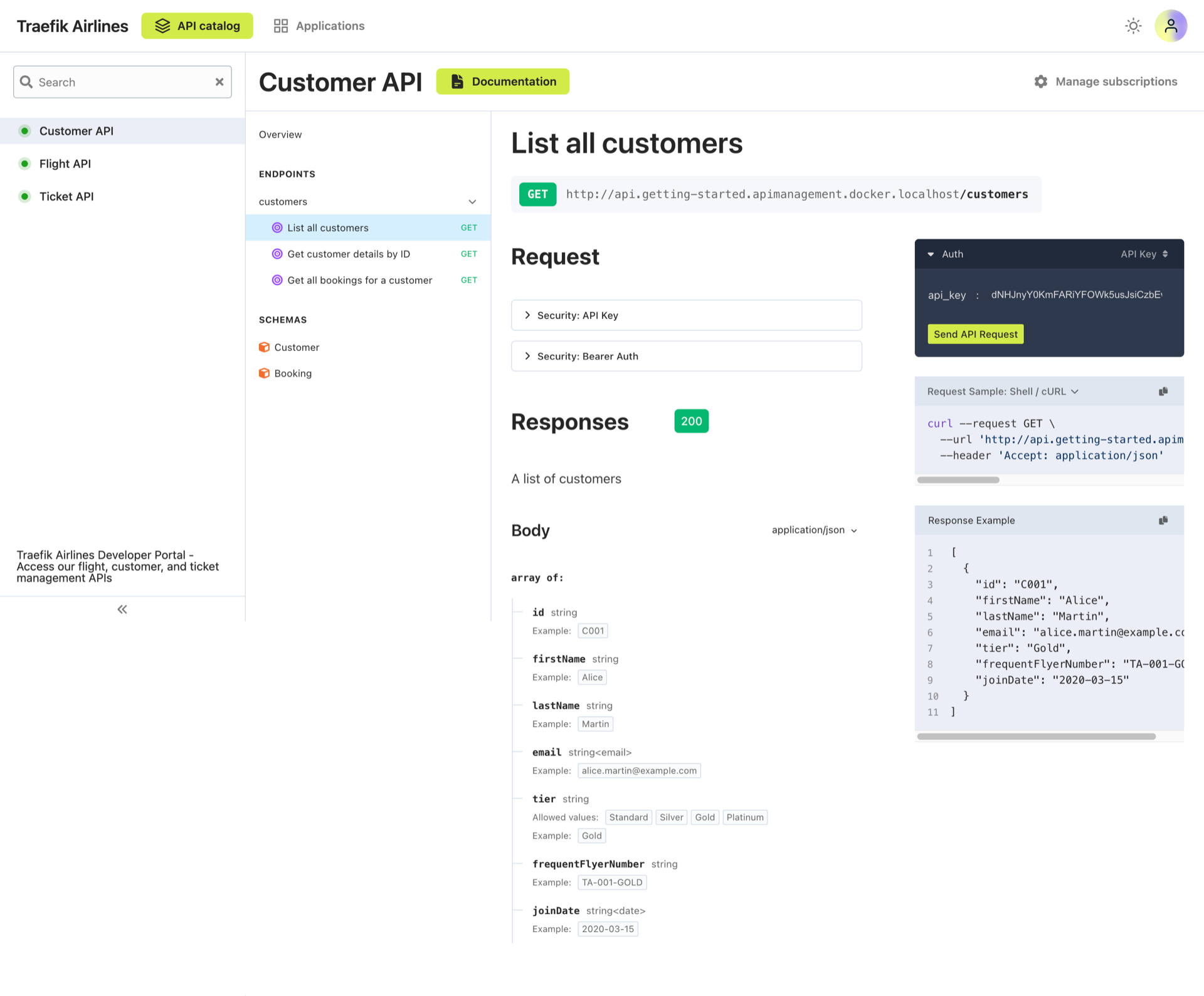 API portal